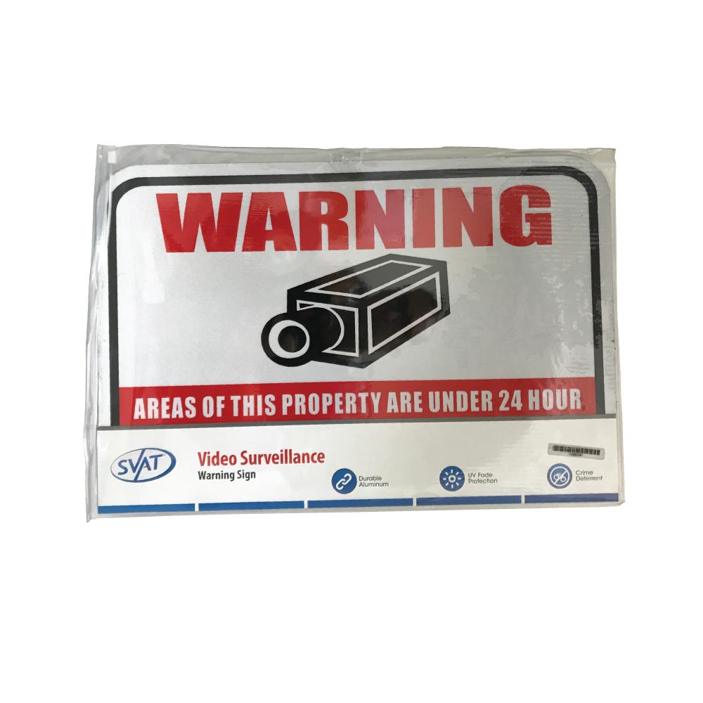SVAT 12"x 18" Aluminum Video Surveillance Sign - Inside The Bars