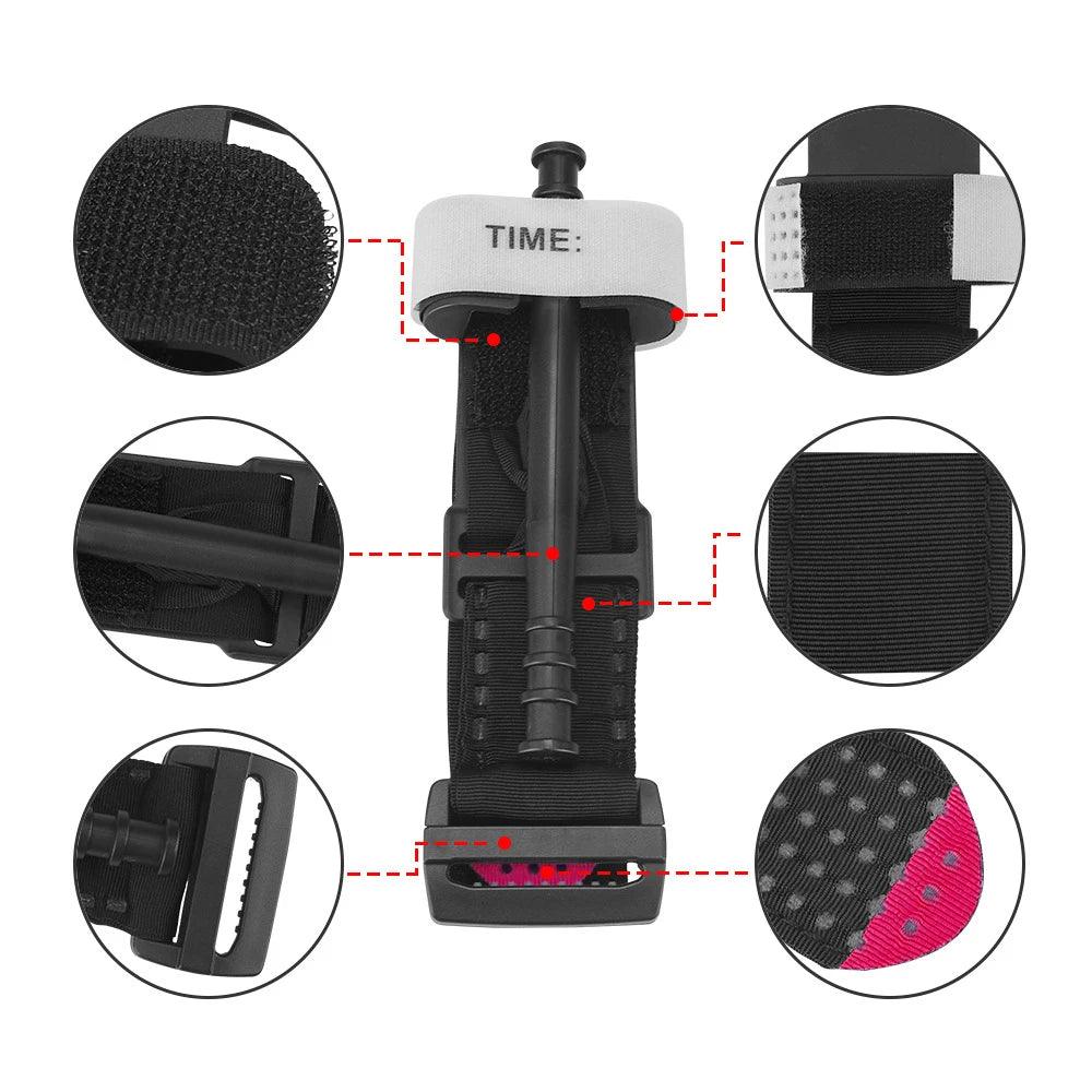 Tactical EDC Molle Tourniquet Pouch First Aid Kit Case Fast Hemostasis Holder Box IFAK Hunting Medical Bag Survival Kit - Inside The Bars