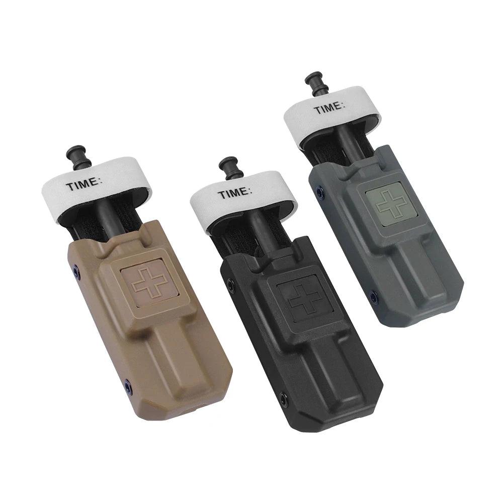 Tactical EDC Molle Tourniquet Pouch First Aid Kit Case Fast Hemostasis Holder Box IFAK Hunting Medical Bag Survival Kit - Inside The Bars