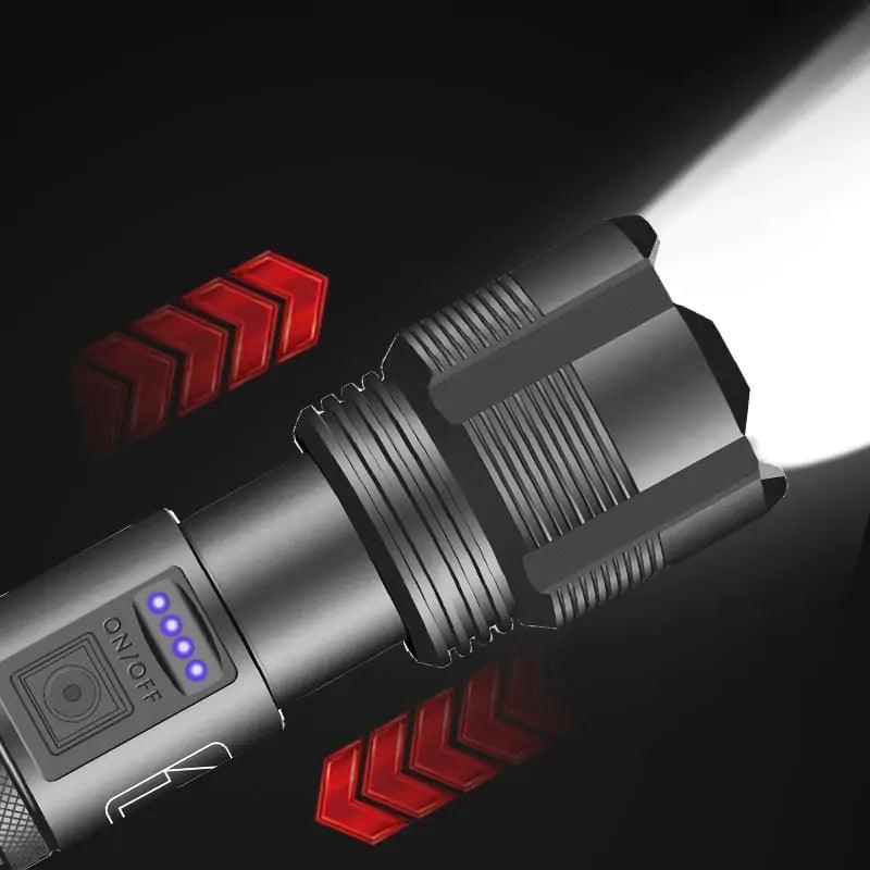 Tactical Elite Hunting LED Flashlight with Power Bank Function - Inside The Bars