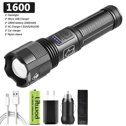 Tactical Elite Hunting LED Flashlight with Power Bank Function - Inside The Bars