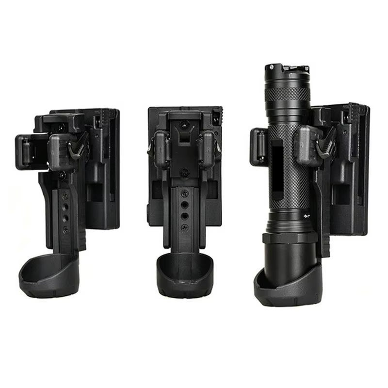 Tactical Flashlight 360 Degree Rotating Baton Holder Pouch - Inside The Bars