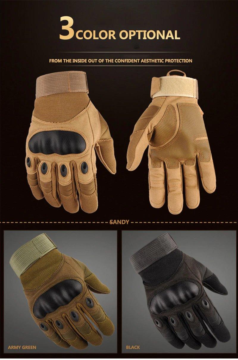 Tactical Full Finger Motocross Gloves for Motorcycle Riding - Inside The Bars