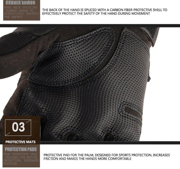 Tactical Full Finger Motocross Gloves for Motorcycle Riding - Inside The Bars