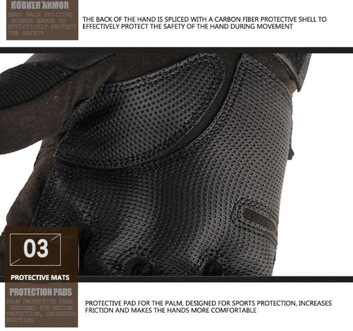 Tactical Full Finger Motocross Gloves for Motorcycle Riding - Inside The Bars
