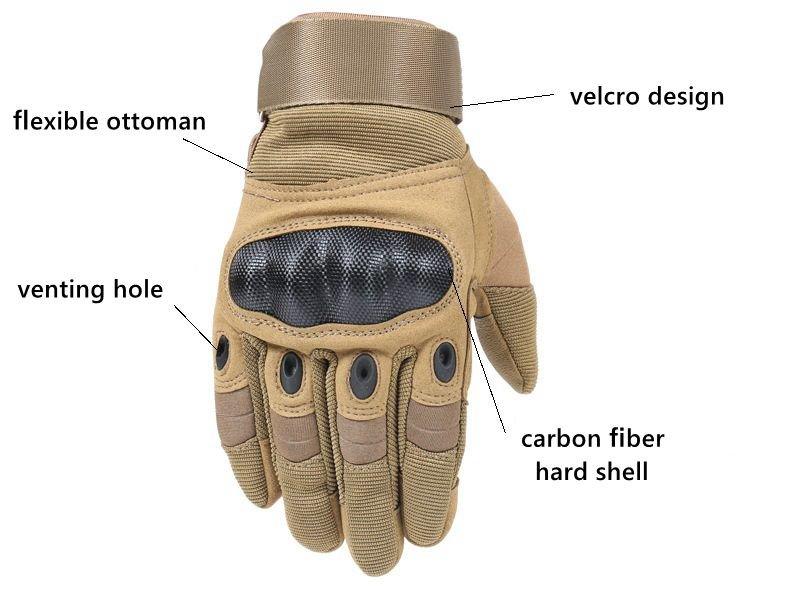 Tactical Full Finger Motocross Gloves for Motorcycle Riding - Inside The Bars