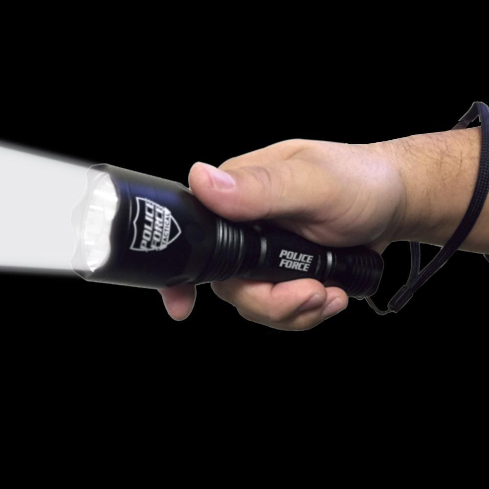 Tactical L2 LED Flashlight w/ Holster - Inside The Bars