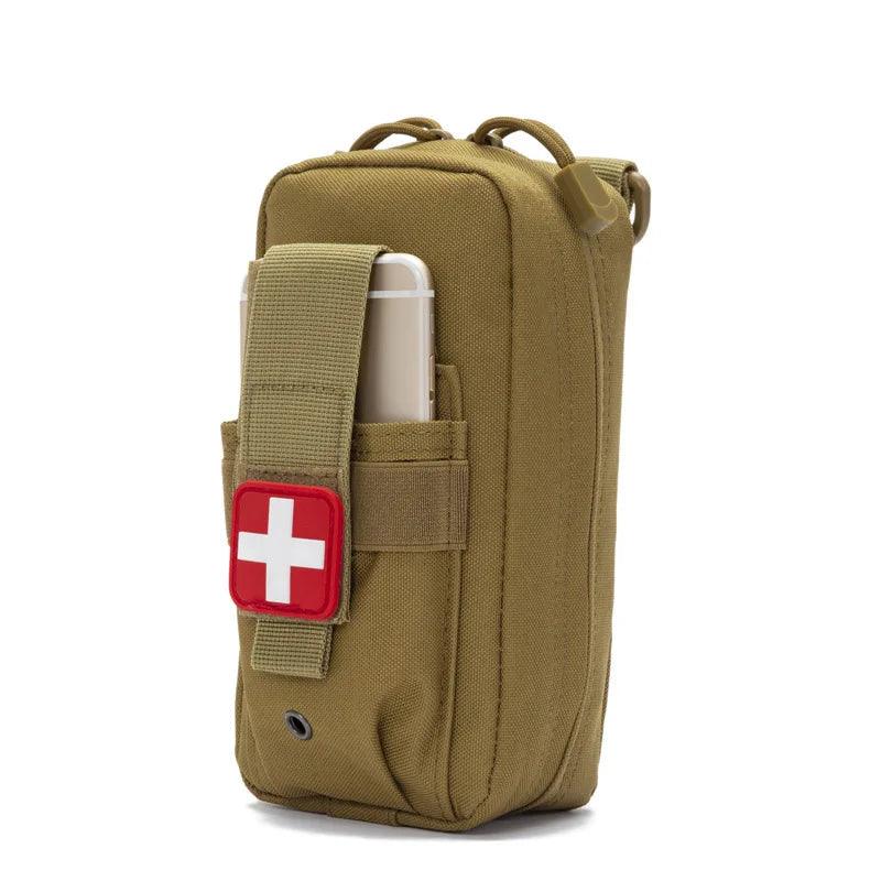 Tactical Outdoor First Aid Kit - Compact Medical EDC Pouch with Tourniquet, Scissors, and Molle System for Emergencies - Inside The Bars