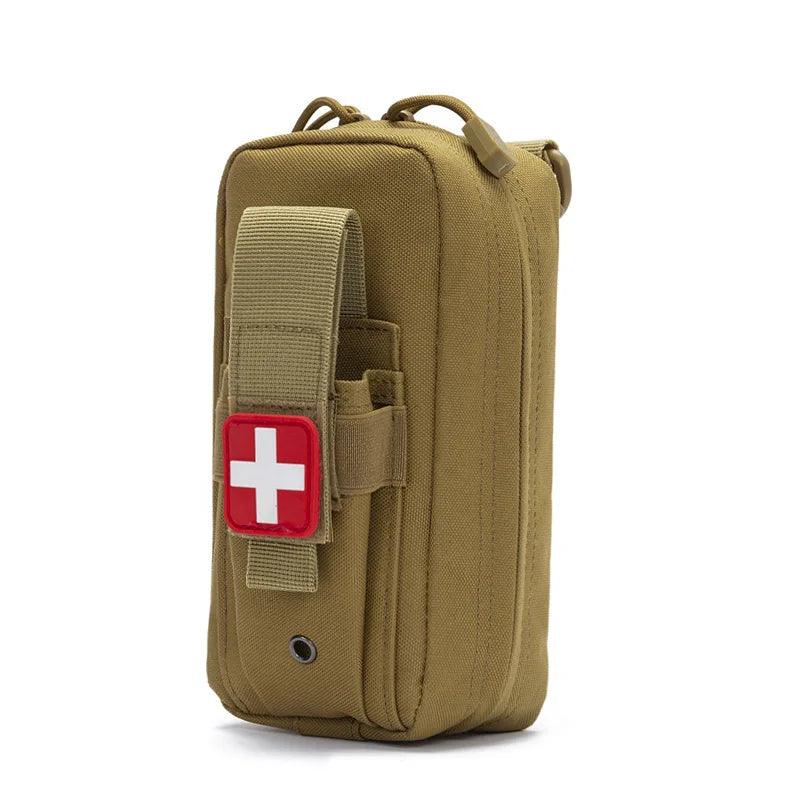 Tactical Outdoor First Aid Kit - Compact Medical EDC Pouch with Tourniquet, Scissors, and Molle System for Emergencies - Inside The Bars