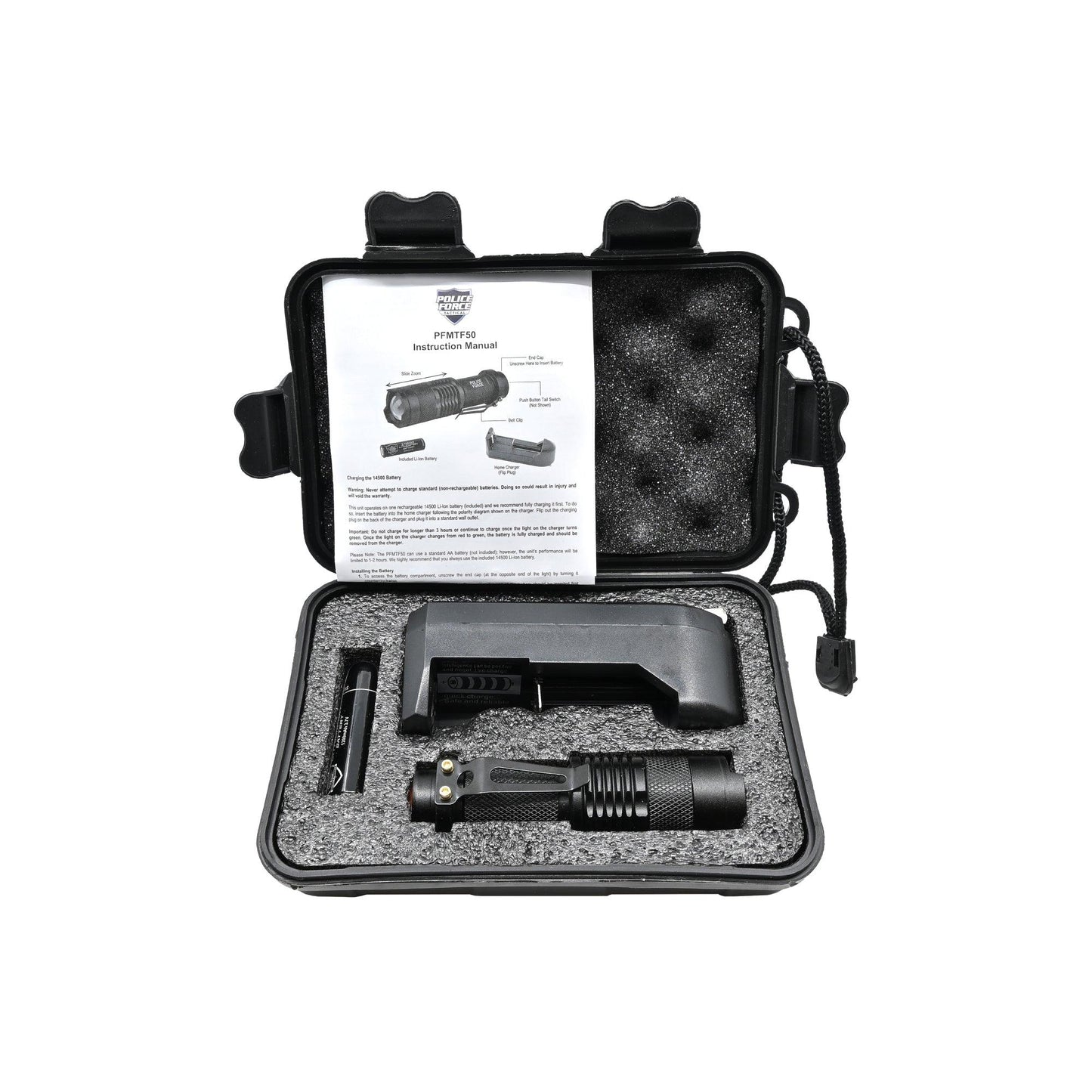 Tactical Q5 LED Flashlight - Inside The Bars