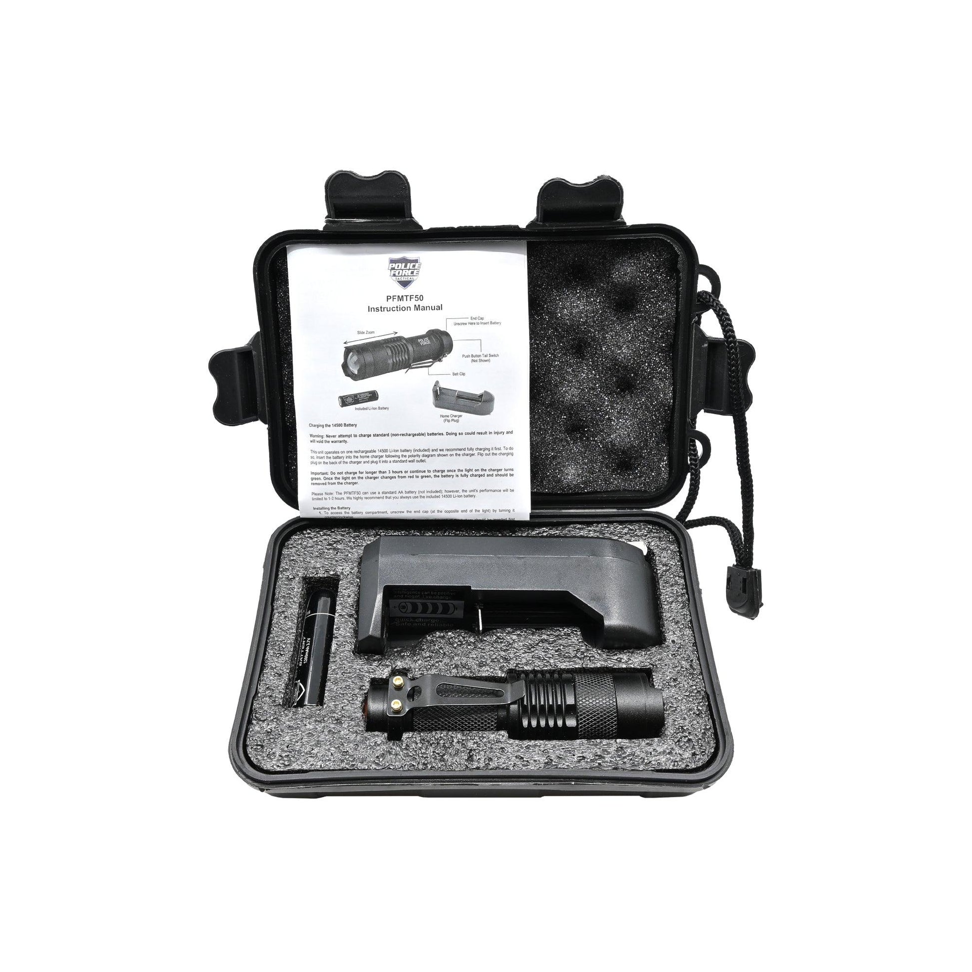 Tactical Q5 LED Flashlight - Inside The Bars