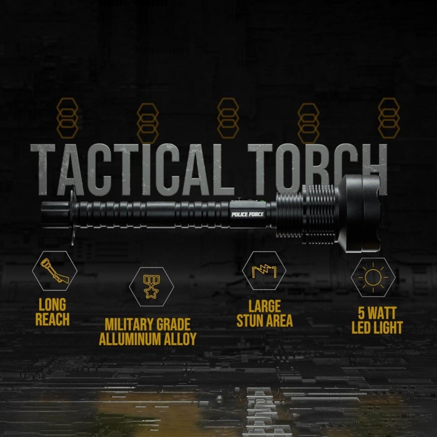 Tactical Torch Stun Flashlight 17,000,000 - Inside The Bars