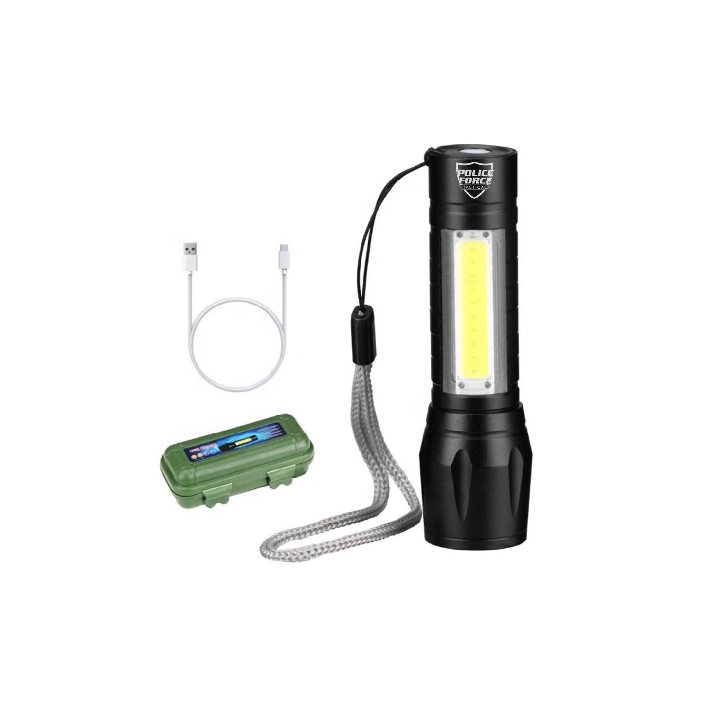 Tactical XPE/COB Mini Flashlight - Inside The Bars