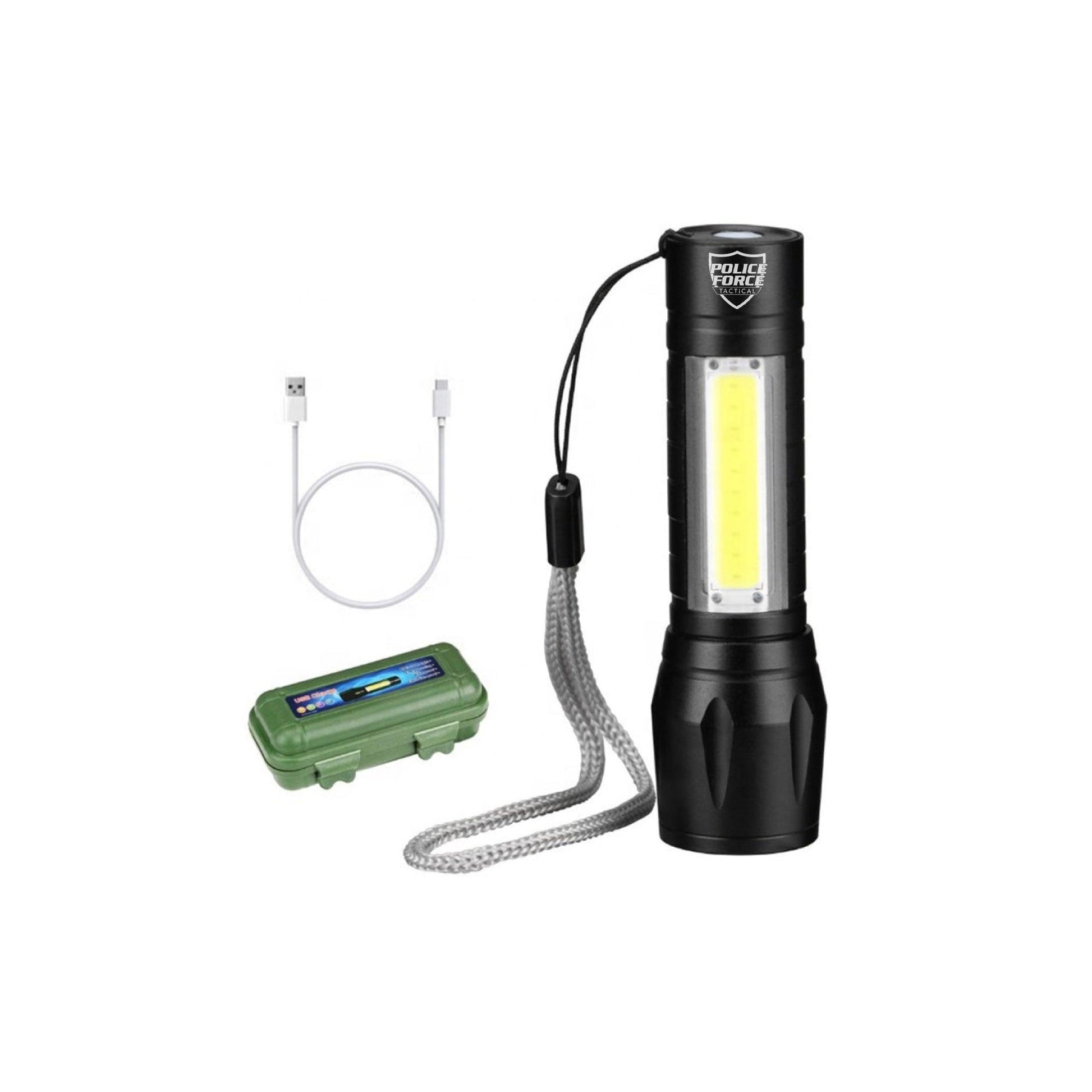 Tactical XPE/COB Mini Flashlight - Inside The Bars