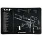TekMat 1911 Pistol Cleaning Mat with Exploded Parts Diagram - Inside The Bars