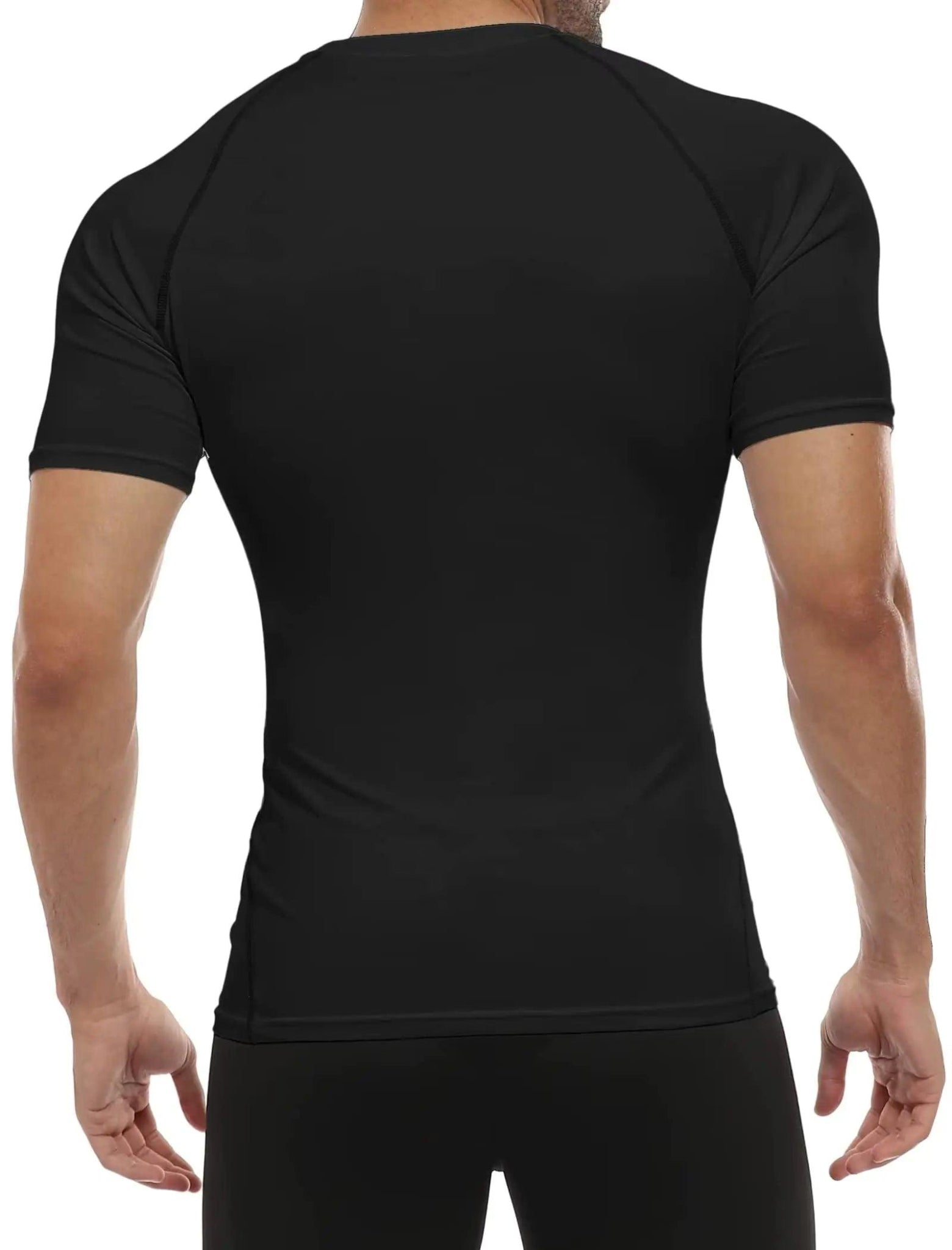 TELALEO Men's Athletic Compression Short Sleeve T-Shirt 6 - Pack - Inside The Bars