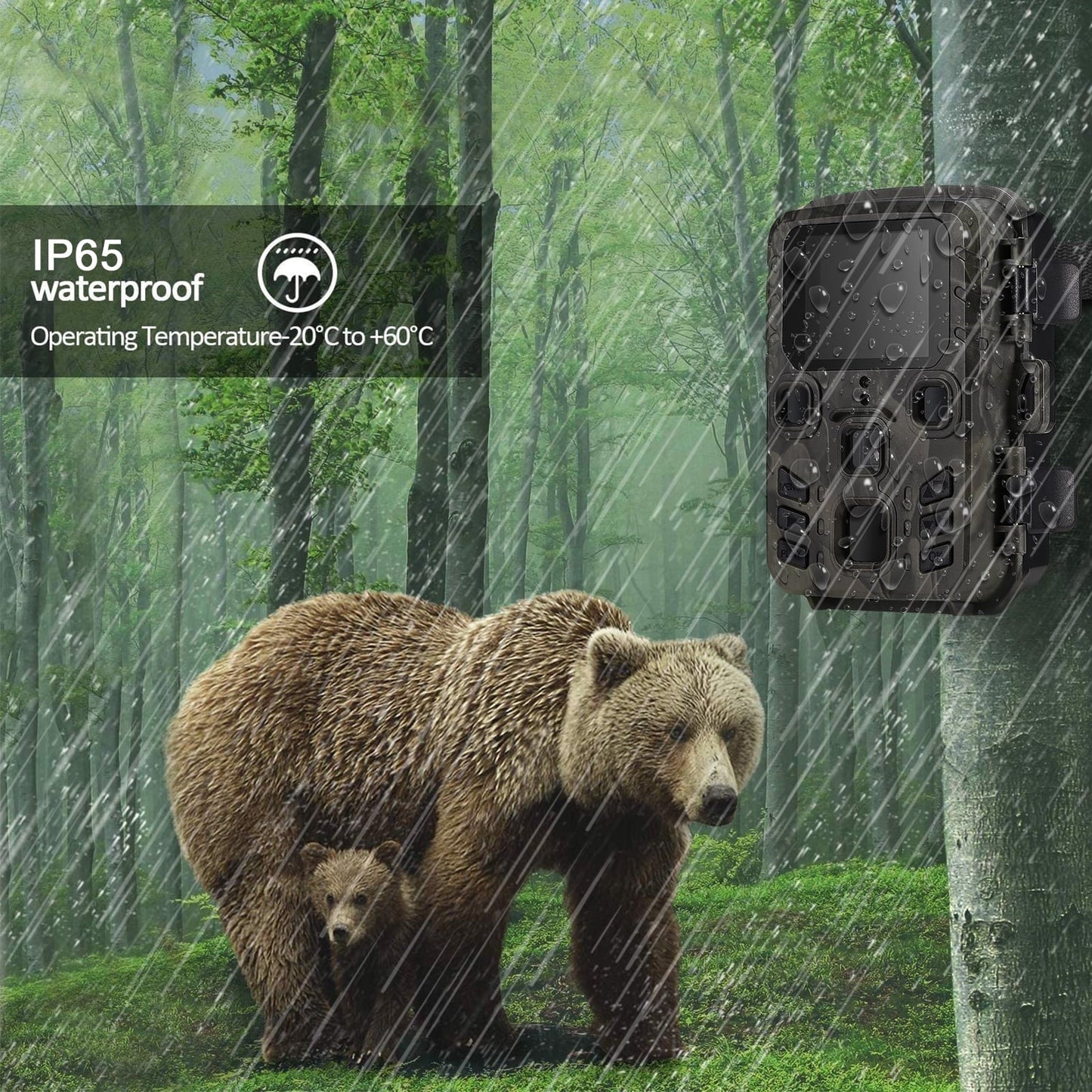 Trail Camera 2 Pack 24MP 1080P Mini Game Camera HD - Inside The Bars