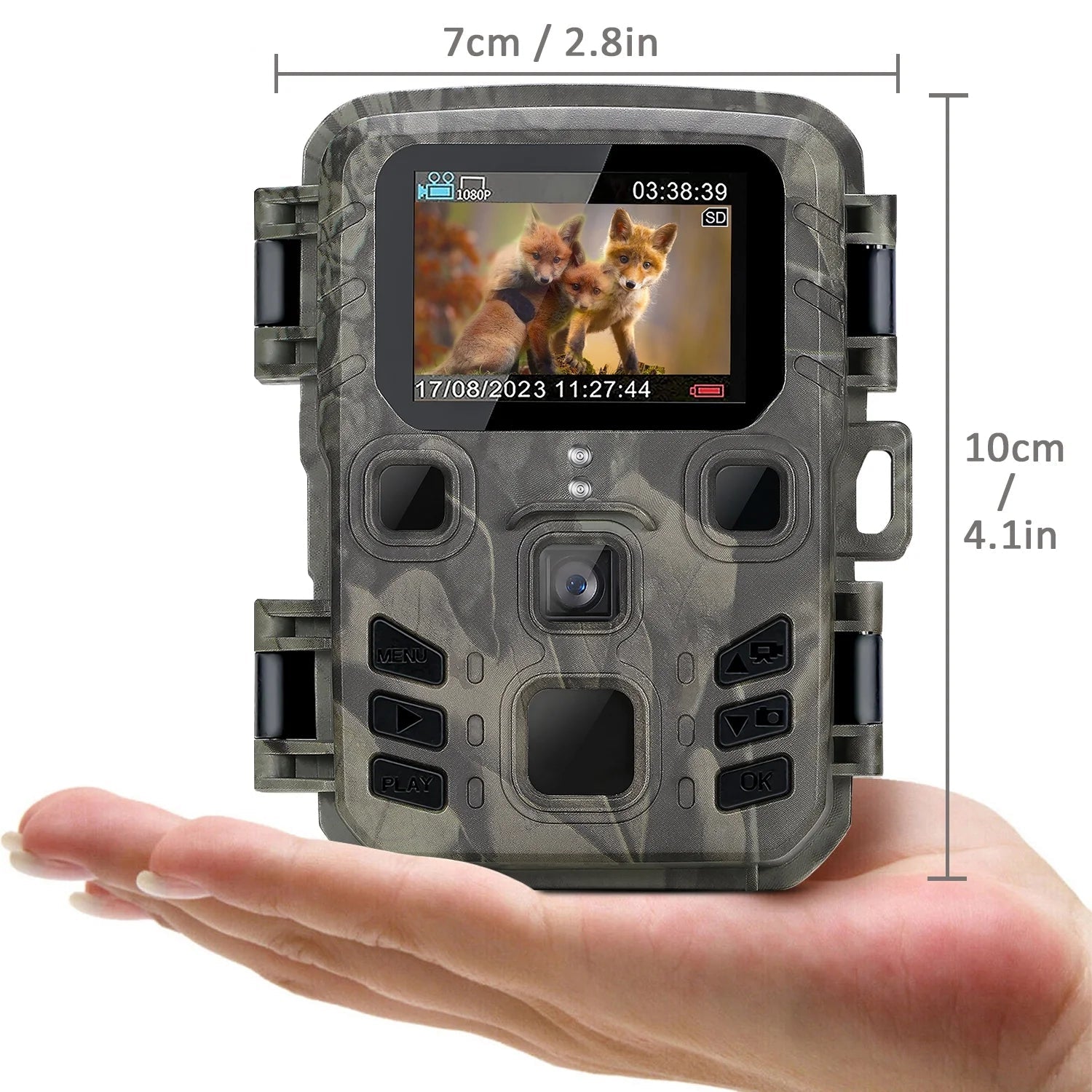 Trail Camera 2 Pack 24MP 1080P Mini Game Camera HD - Inside The Bars