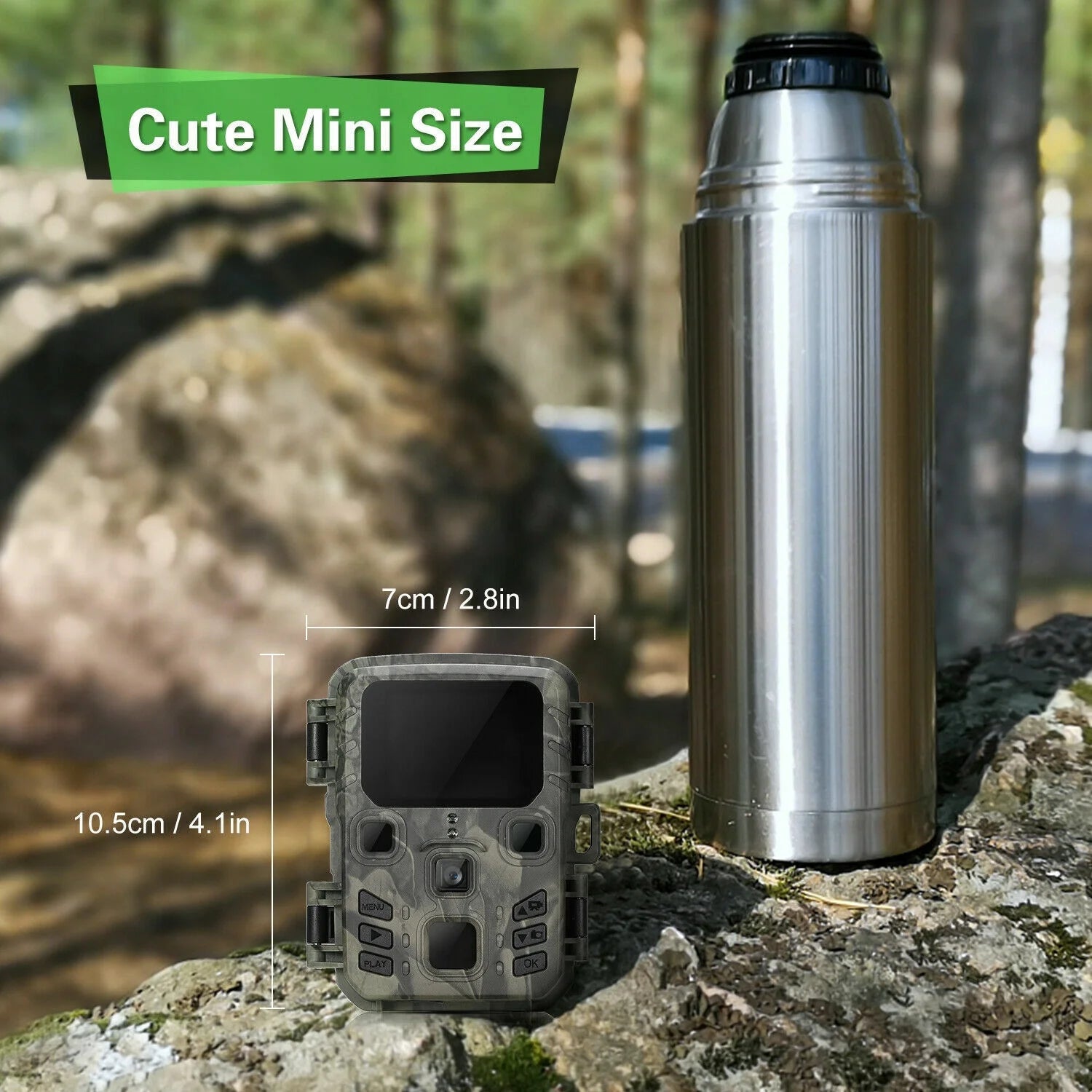 Trail Camera 2 Pack 24MP 1080P Mini Game Camera HD - Inside The Bars