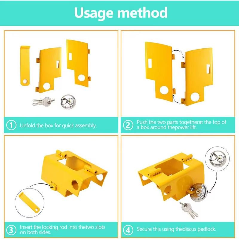 Trailer Coupler Lock Strong Weatherproof Hitch Pin Lock - Inside The Bars