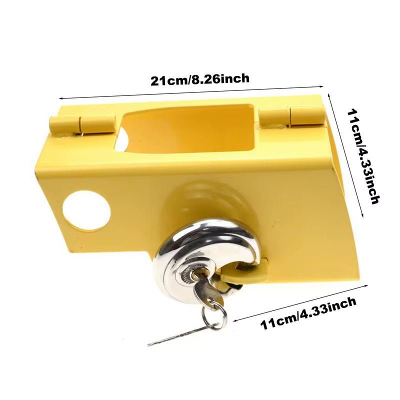 Trailer Coupler Lock Strong Weatherproof Hitch Pin Lock - Inside The Bars