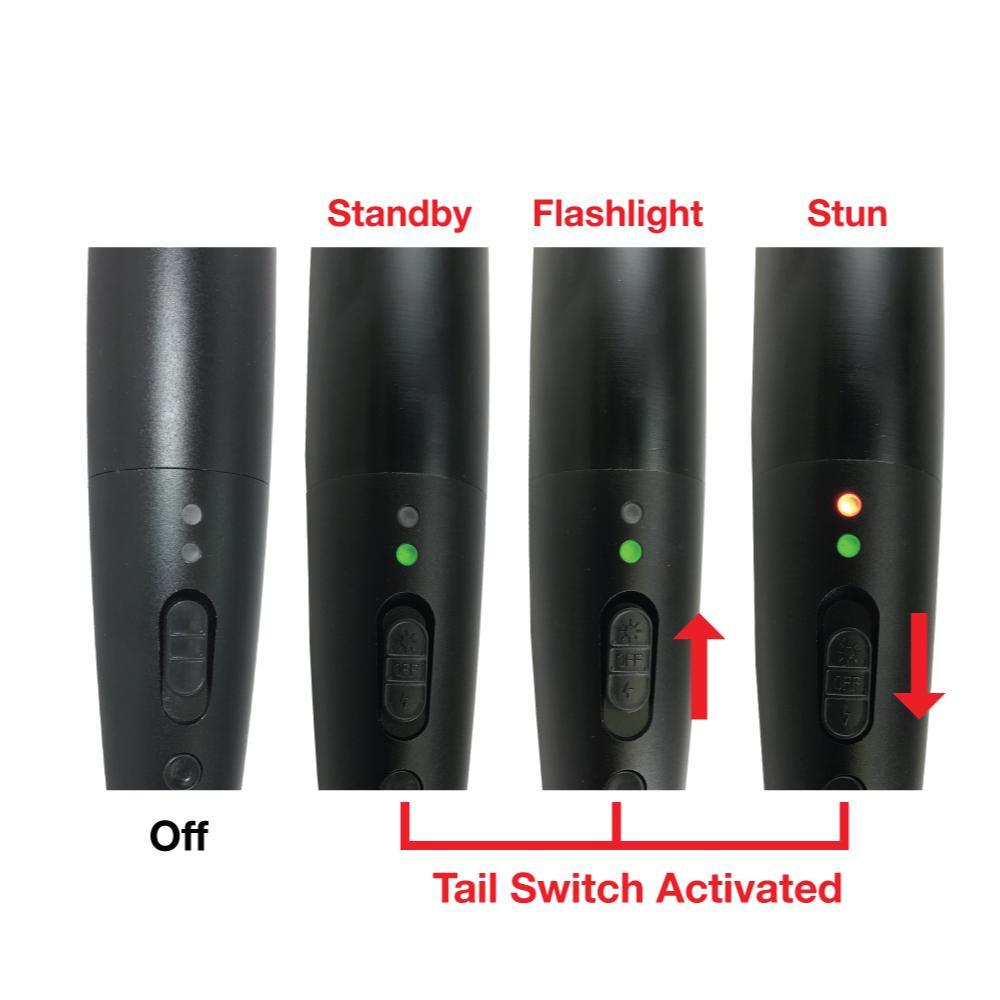 Triple Defender 27,000,000* Stun Baton Flashlight - Inside The Bars