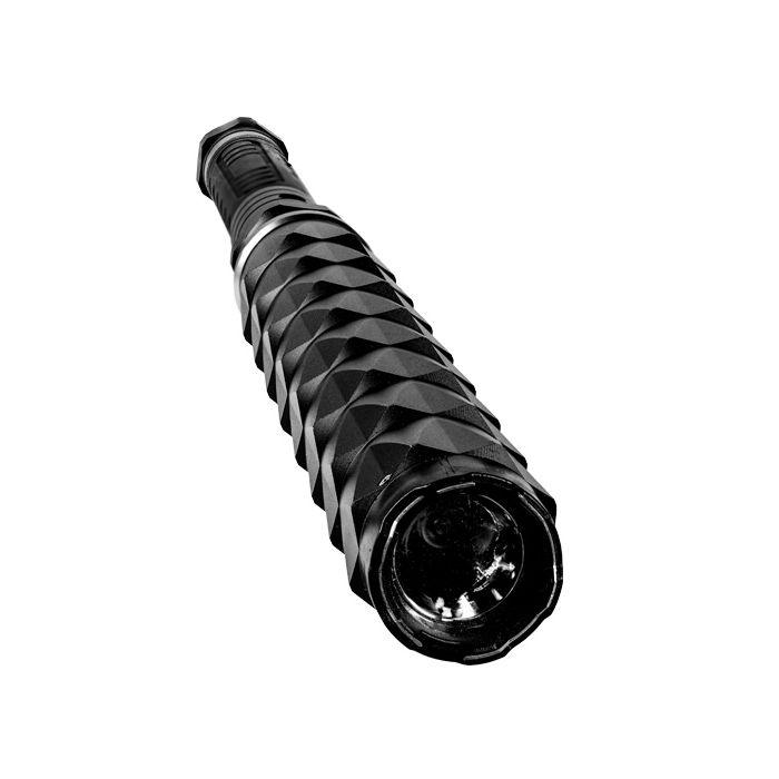 Ultimate 100 Million Volt Stun Gun Flashlight with Glass Breaker and Rechargeable Batteries - Inside The Bars