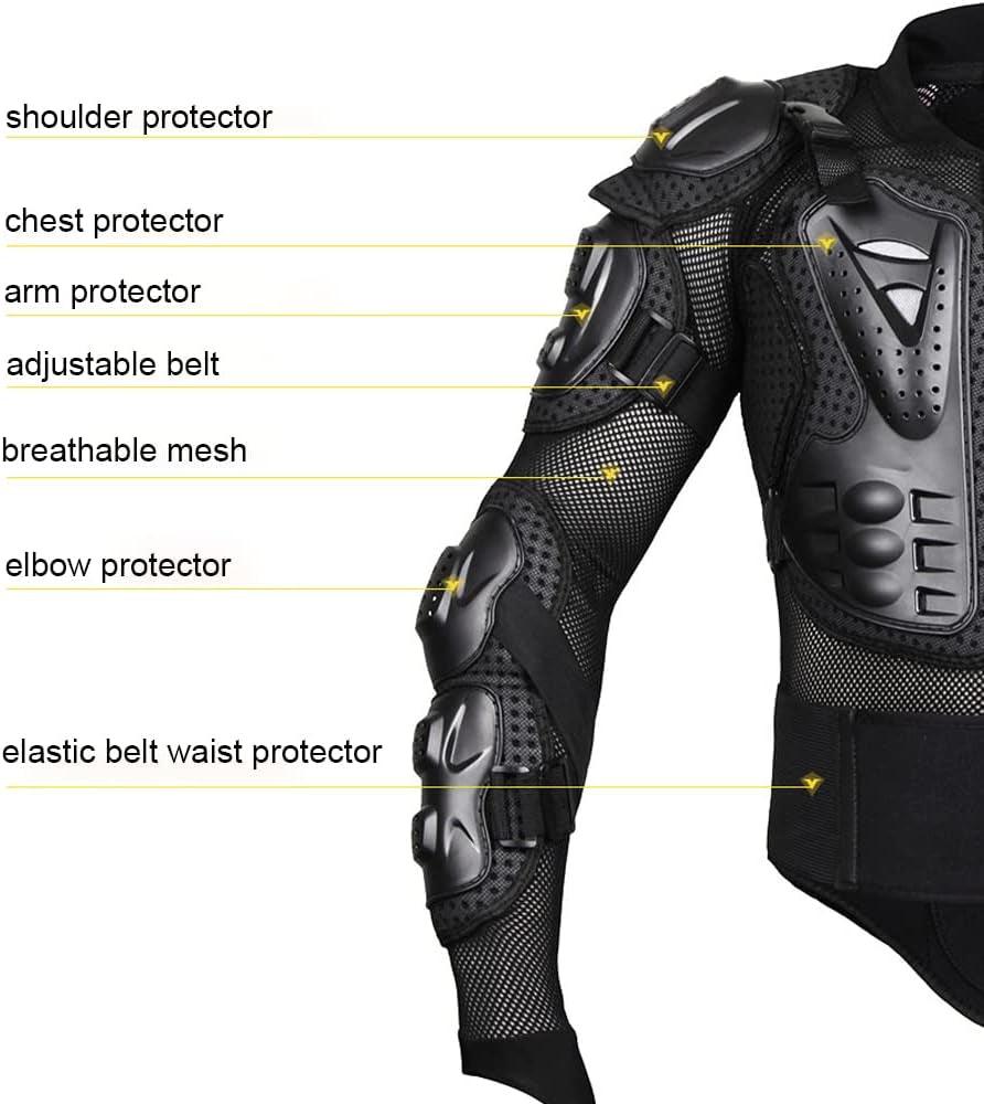 Ultimate Full Body Motorcycle Protective Gear Set with Adjustable Knee Pads and Chest Armor for Outdoor Sports - Inside The Bars