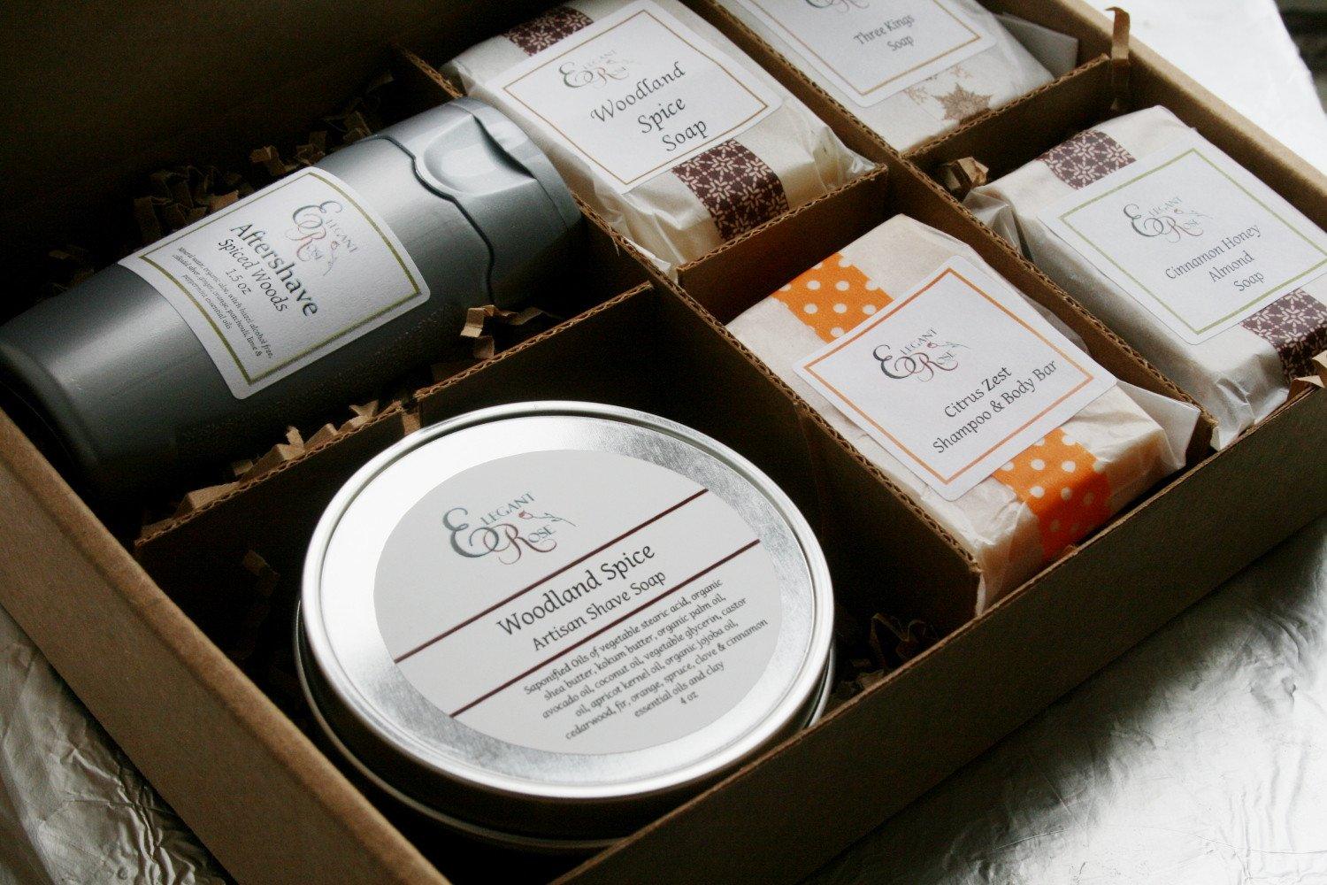 Ultimate Grooming Gift Set for Him: Natural Bath Essentials - Inside The Bars