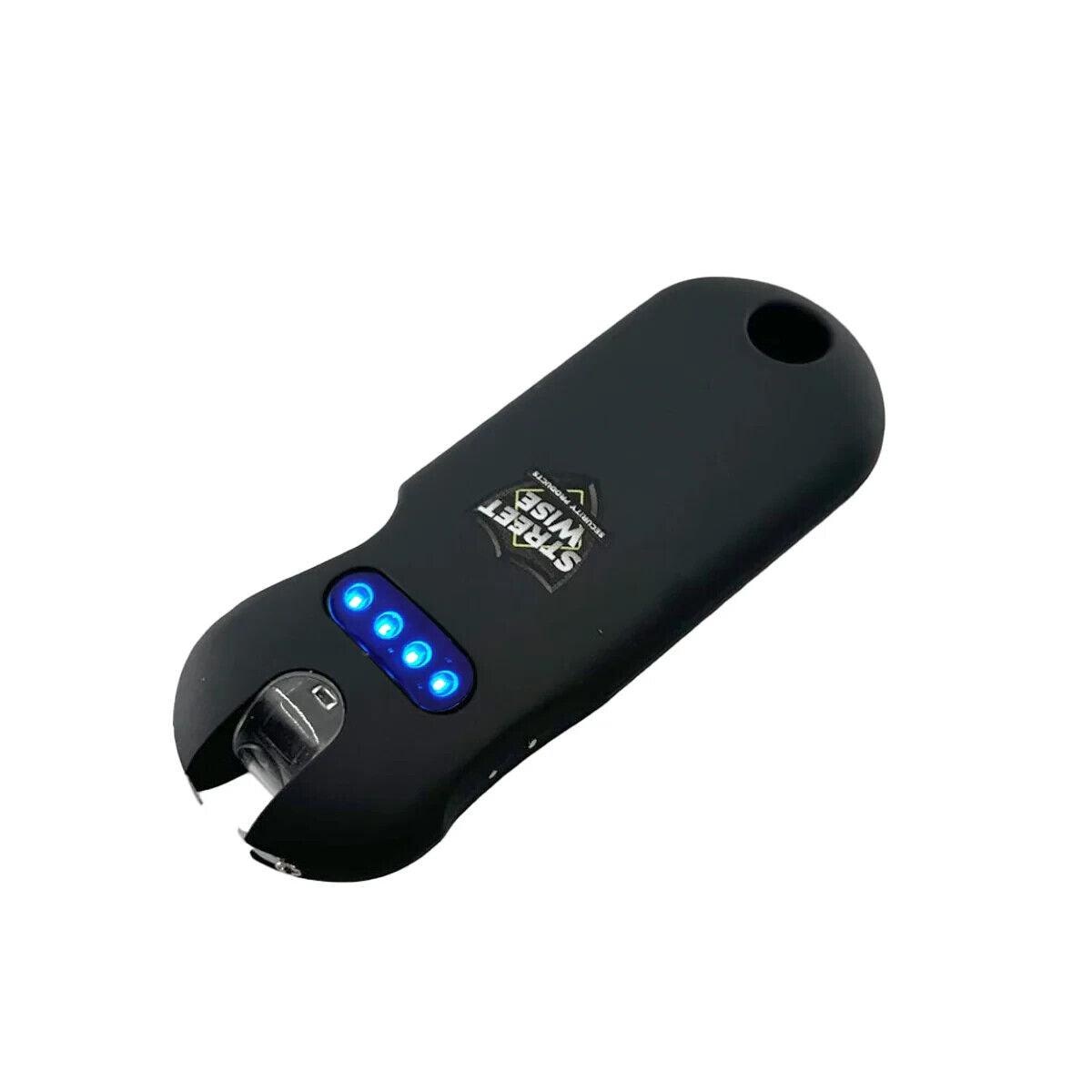 Ultra Compact 24 Million Volt Keychain Stun Gun - Black - Inside The Bars