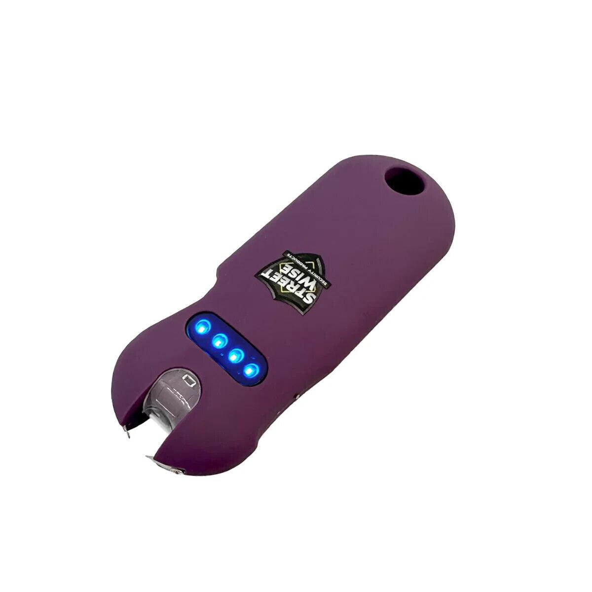 Ultra Compact 24 Million Volt Keychain Stun Gun - Black - Inside The Bars