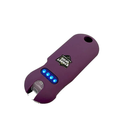 Ultra Compact 24 Million Volt Keychain Stun Gun - Black - Inside The Bars