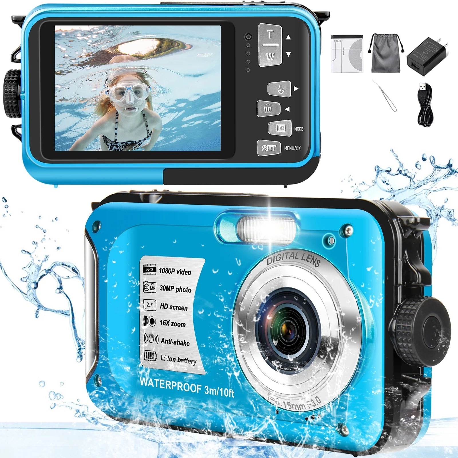 Underwater Cameras for Youtube Waterproof 30 MP Full HD - Inside The Bars