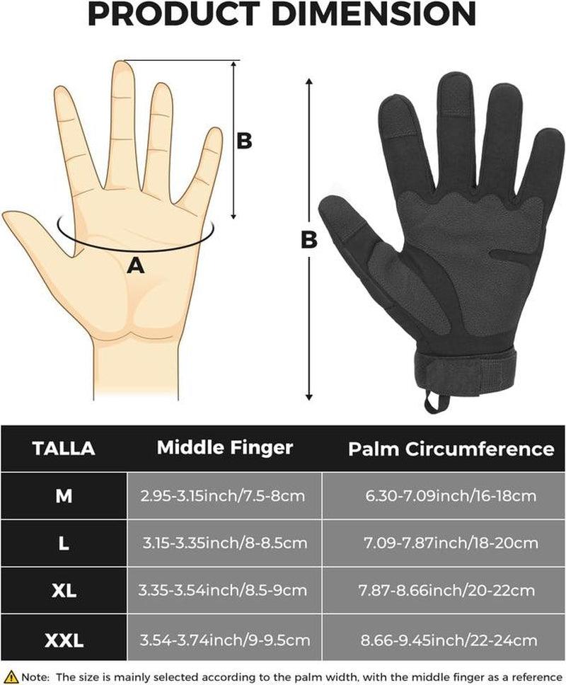 Unisex Tactical Gloves with Palm Protection and Touchscreen Functionality for All - Season Outdoor Activities - Inside The Bars