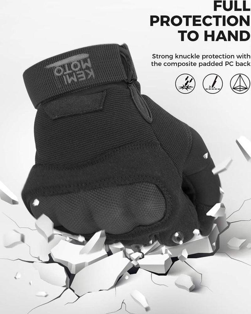 Unisex Tactical Gloves with Palm Protection and Touchscreen Functionality for All - Season Outdoor Activities - Inside The Bars