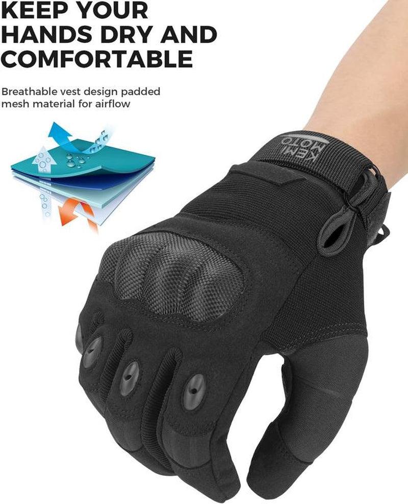 Unisex Tactical Gloves with Palm Protection and Touchscreen Functionality for All - Season Outdoor Activities - Inside The Bars