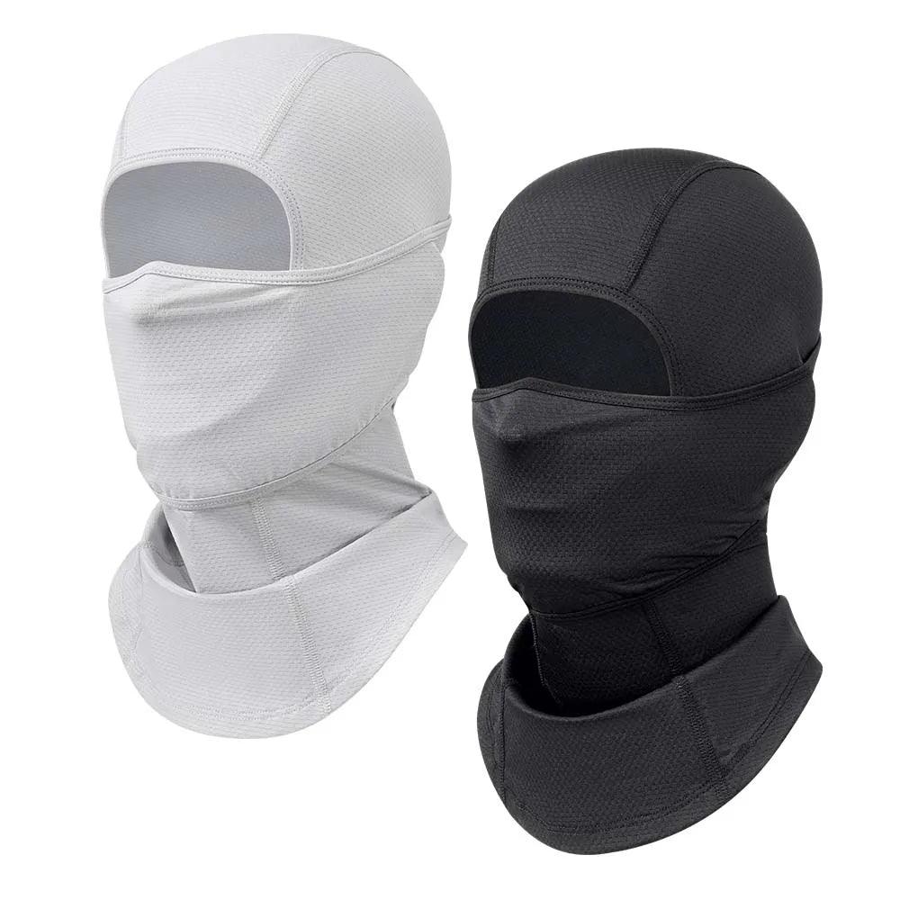 UV - Blocking 2 - Piece Balaclava Face Mask Set - Breathable Neck Gaiter for Men and Women - Ideal for Motorcycle and Cycling Sports - Inside The Bars