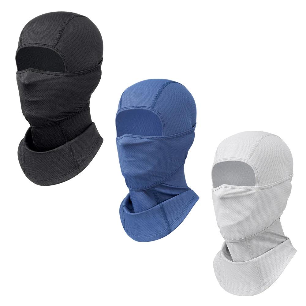 UV - Blocking 2 - Piece Balaclava Face Mask Set - Breathable Neck Gaiter for Men and Women - Ideal for Motorcycle and Cycling Sports - Inside The Bars