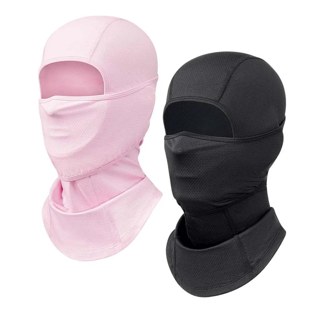 UV - Blocking 2 - Piece Balaclava Face Mask Set - Breathable Neck Gaiter for Men and Women - Ideal for Motorcycle and Cycling Sports - Inside The Bars