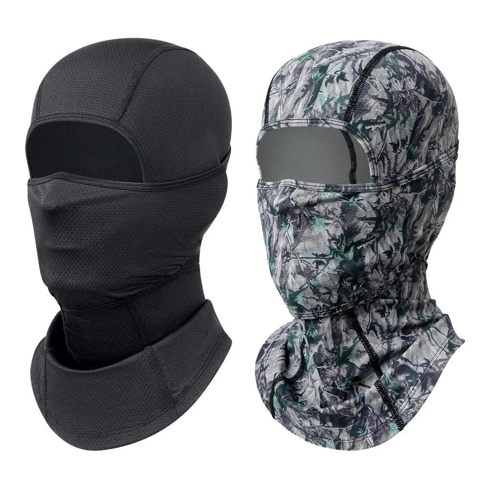 UV - Blocking 2 - Piece Balaclava Face Mask Set - Breathable Neck Gaiter for Men and Women - Ideal for Motorcycle and Cycling Sports - Inside The Bars