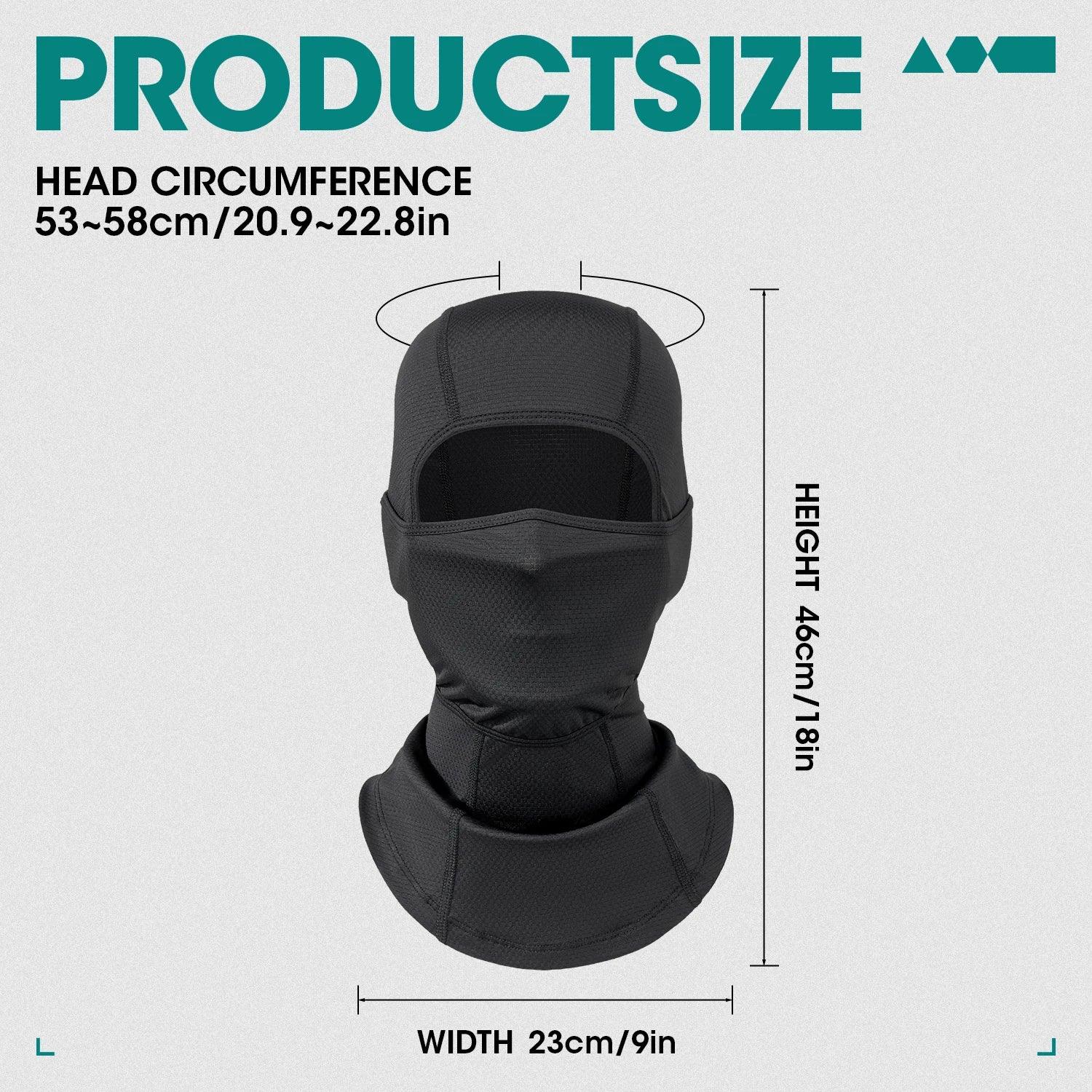 UV - Blocking 2 - Piece Balaclava Face Mask Set - Breathable Neck Gaiter for Men and Women - Ideal for Motorcycle and Cycling Sports - Inside The Bars
