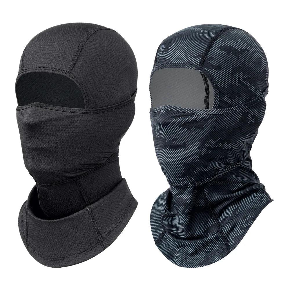 UV - Blocking 2 - Piece Balaclava Face Mask Set - Breathable Neck Gaiter for Men and Women - Ideal for Motorcycle and Cycling Sports - Inside The Bars