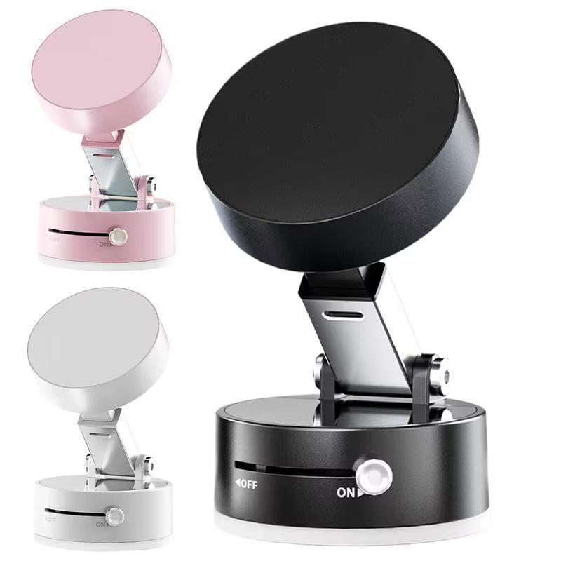 Vacuum Magnetic Suction Cup Folding Swivel Phone Stand 360 Degree Rotation Phone Holder for Iphone Car Cell Phone Bracket - Inside The Bars
