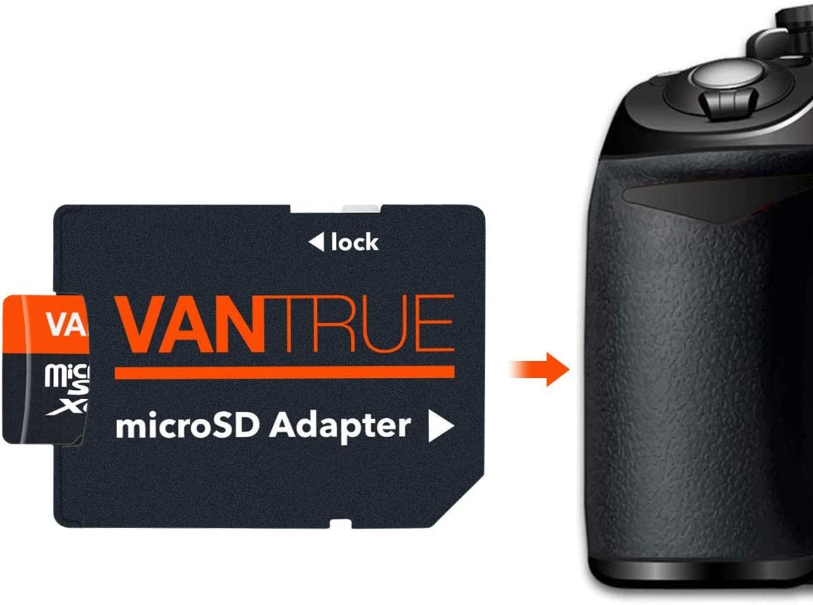 Vantrue 256GB MicroSDXC UHS - I U3 High - Speed SD Card - Inside The Bars
