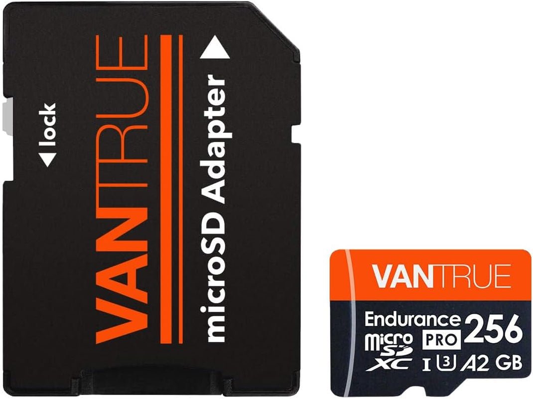 Vantrue 256GB MicroSDXC UHS - I U3 High - Speed SD Card - Inside The Bars