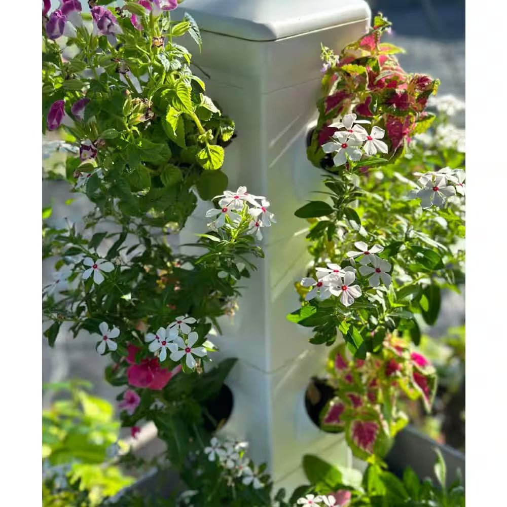 Vertical Hydroponic Garden Tower System Indoors and Out - Inside The Bars