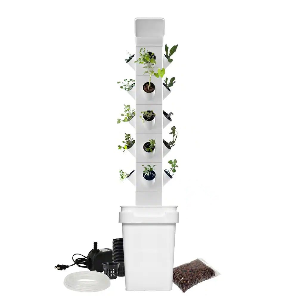 Vertical Hydroponic Garden Tower System Indoors and Out - Inside The Bars