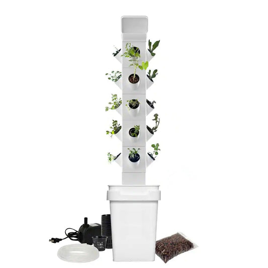 Vertical Hydroponic Garden Tower System Indoors and Out - Inside The Bars