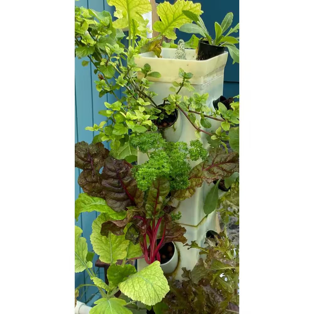 Vertical Hydroponic Garden Tower System Indoors and Out - Inside The Bars