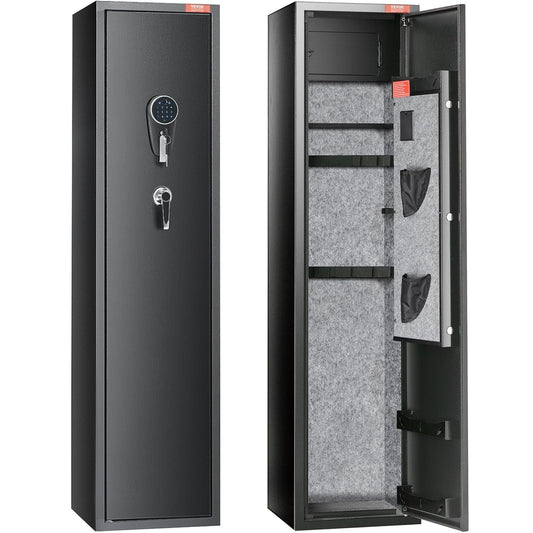 VEVOR 5 Rifles Gun Safe with Digital Keypad and Lock - Inside The Bars